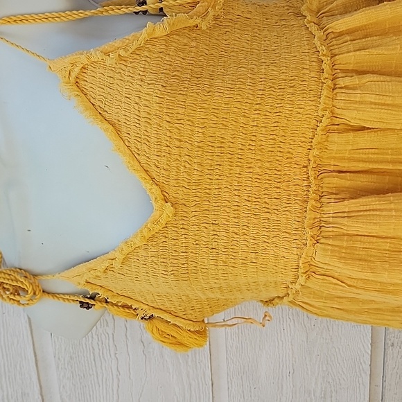 Frew People Sunderched Yellow Summer Dress Size XS - Picture 6 of 6